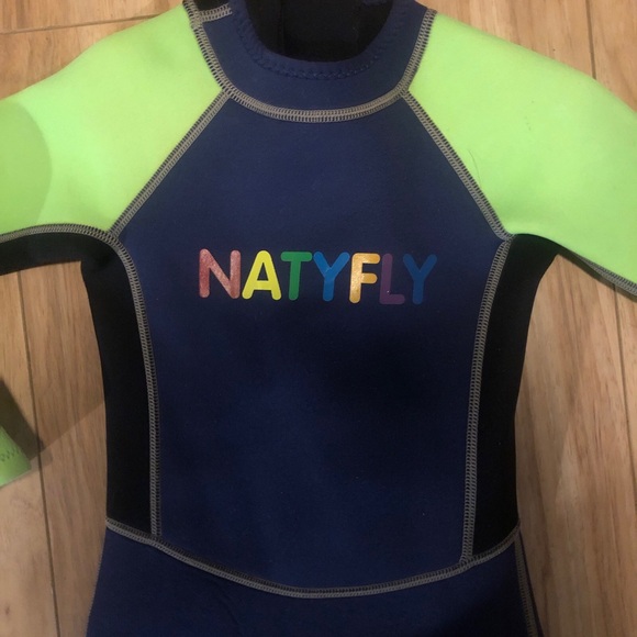 NATYFLY Kids Wetsuit, 2.5mm Neoprene Thermal Swimsuit, Full Wetsuit (m) - Picture 2 of 4